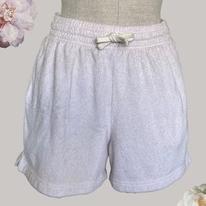 The Terry Cloth Short - Everlane - High-Rise Lounge Shorts - Color Orchid